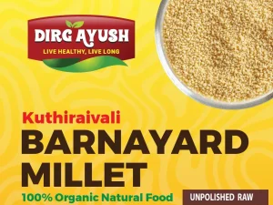 Kuthiraivali/Barnyard Millet Unpolished (Raw) 250gm
